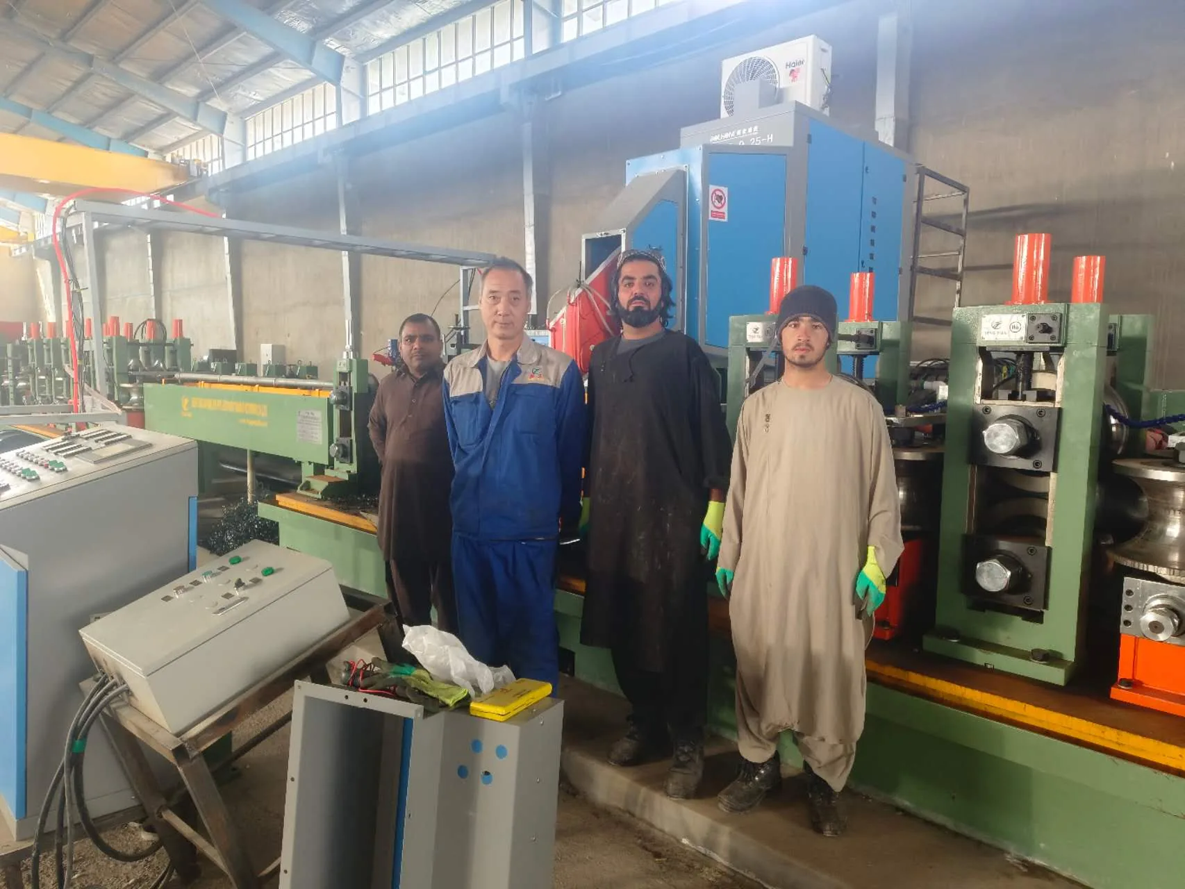 Afghanistan 165 × 5 mm construction tube line at the customer's plant