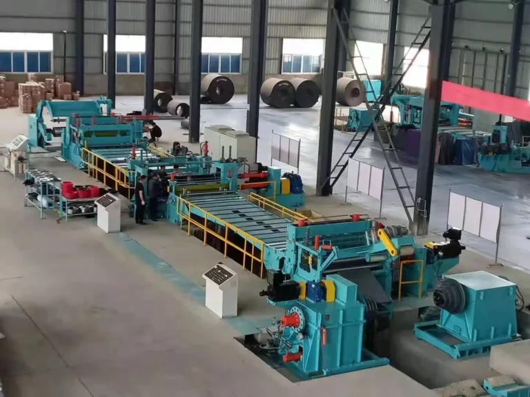 Slitting line from entry to recoiler