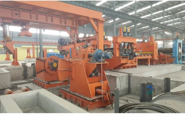 Recoiling and unloading section