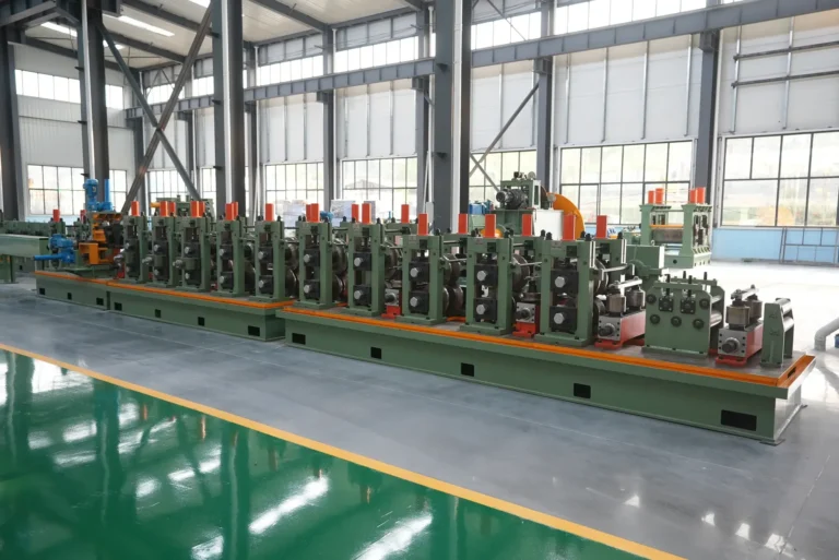Direct forming square tube mill line along the workshop