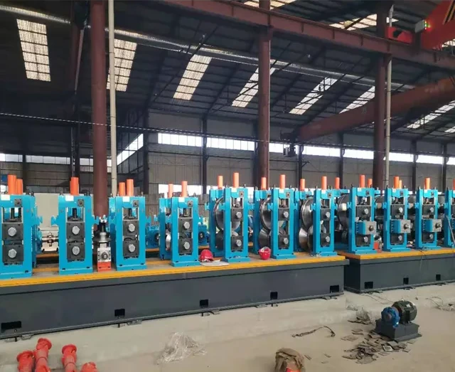 HG165 tube mill line in the workshop