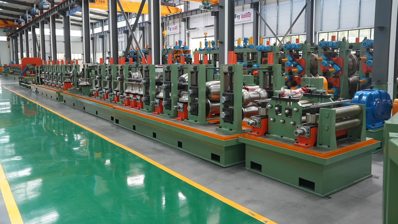 HG219 tube mill line down the workshop