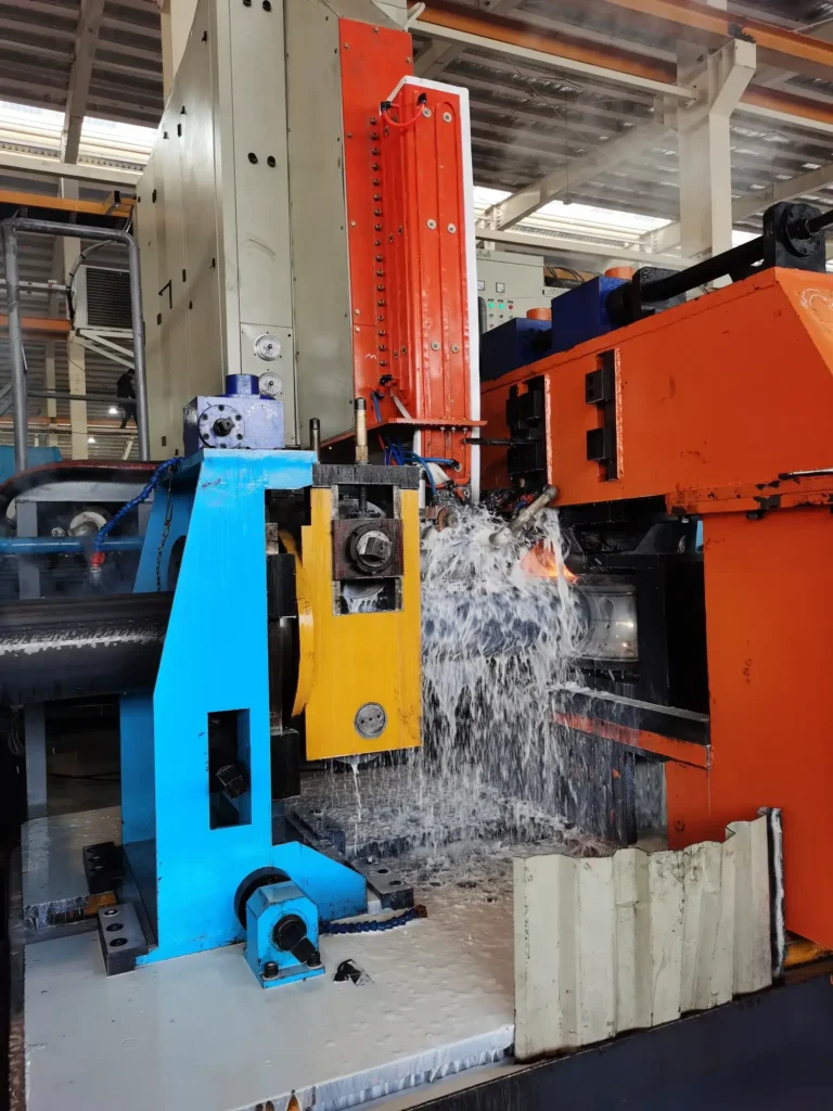 HG325 welding section with post-weld cooling water