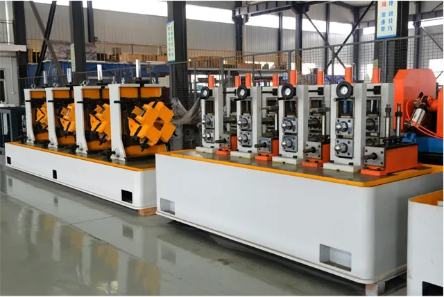HG50 tube mill line with the operator platform and control desk
