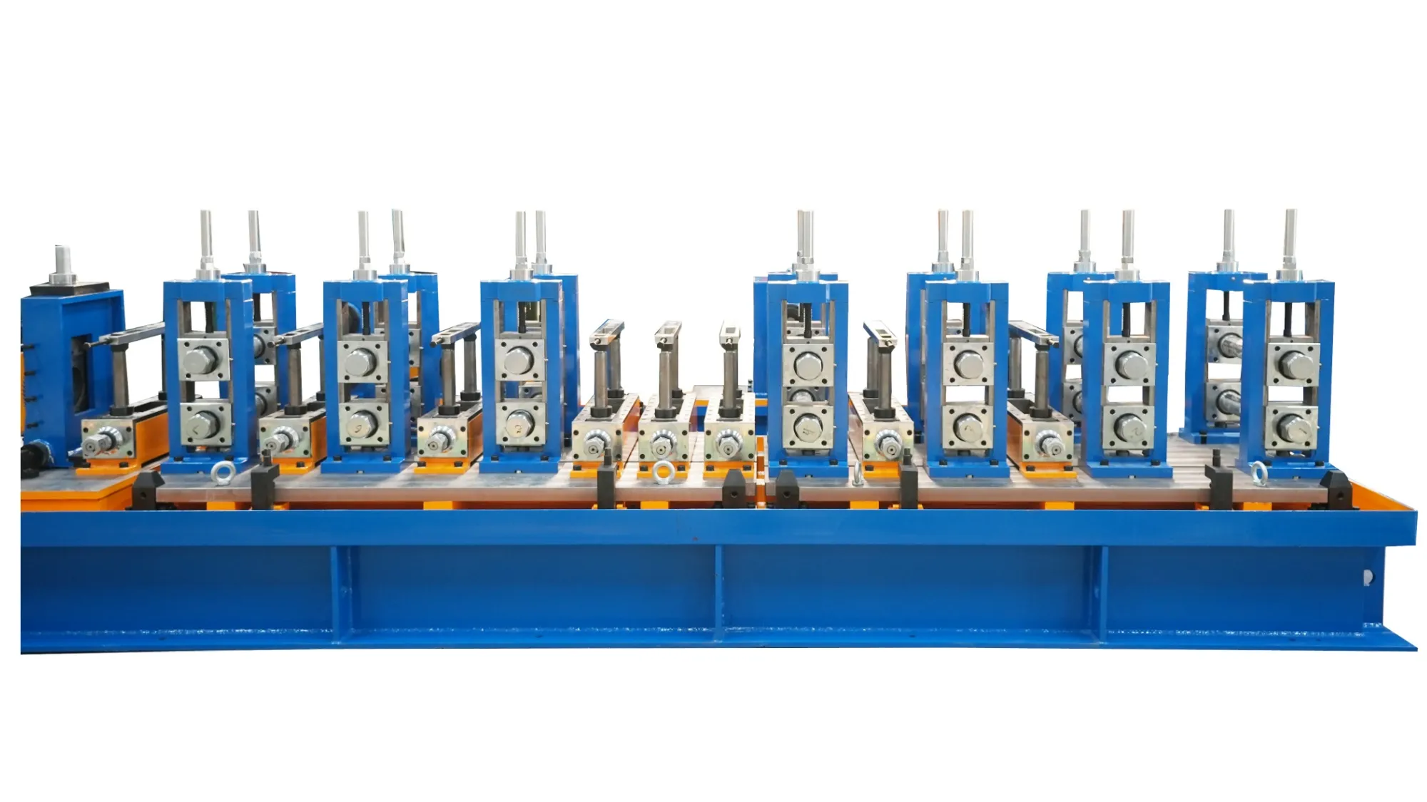 Forming and sizing stands of an HG76 tube mill