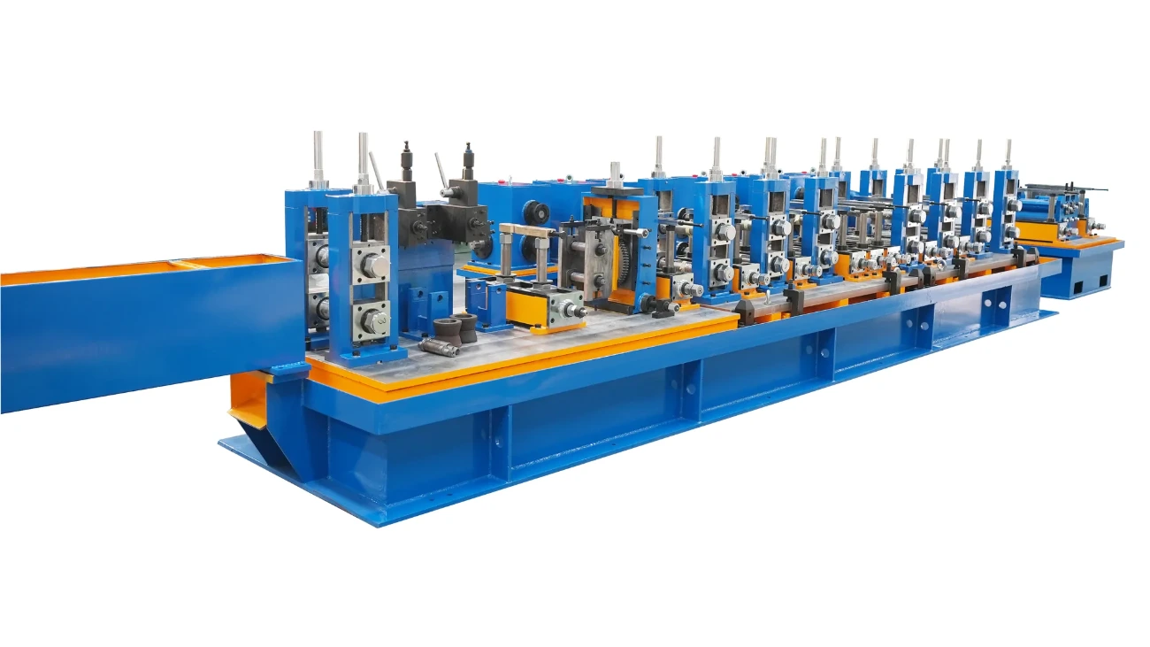 HG76 tube mill, forming and sizing mill on its base frame