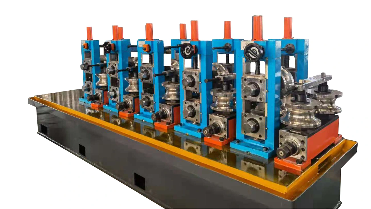 HG89 tube mill, forming and sizing stands on the base frame