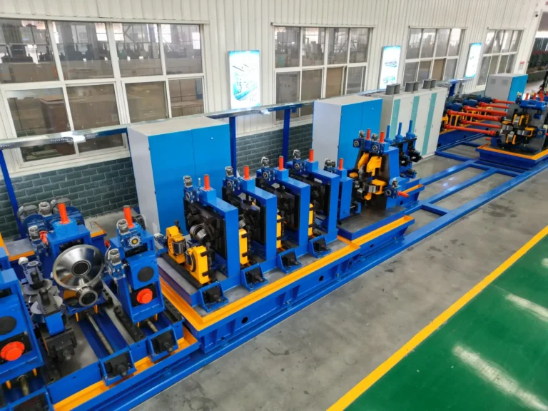 Tube mill entry section with uncoiler