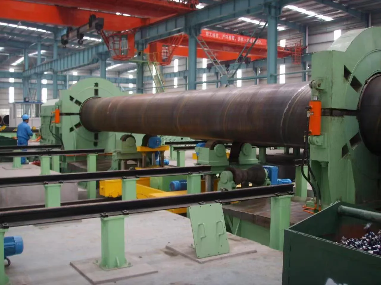 SSAW spiral welded pipe mill forming head