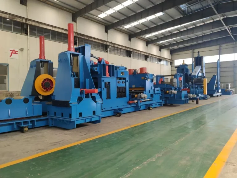 Pipe mill section in the workshop