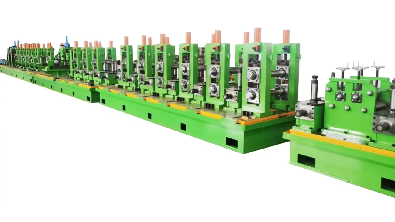 Complete HG114 high-frequency tube mill line with its forming and sizing sections