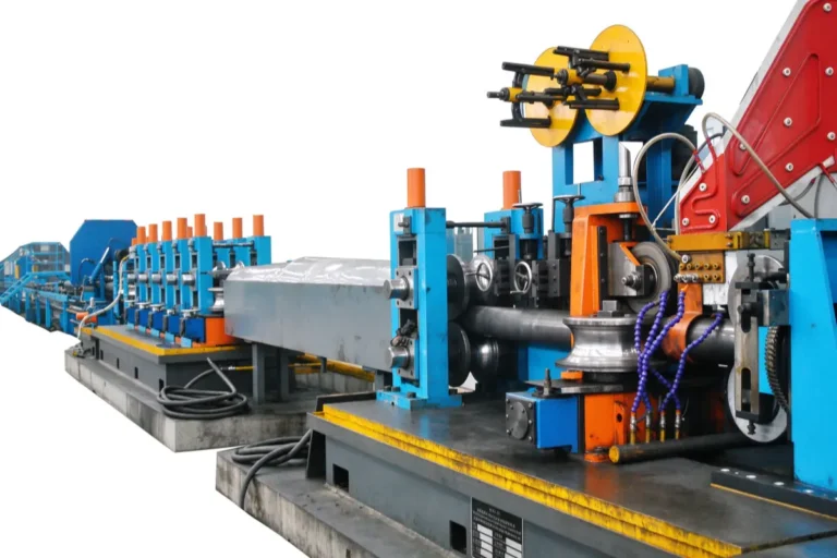 HG165 welded pipe mill weld section with the squeeze roll stand and the welded pipe